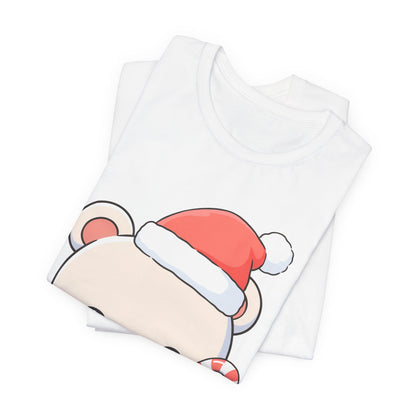 Kawaii Polar Bear Christmas Tee, Cute Holiday Gift