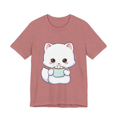 Kawaii Arctic Fox T-Shirt for Cozy Winter Gift Giving