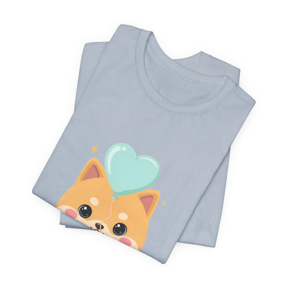 Kawaii Shiba Inu T-Shirt, Cute Balloon Dog Gift
