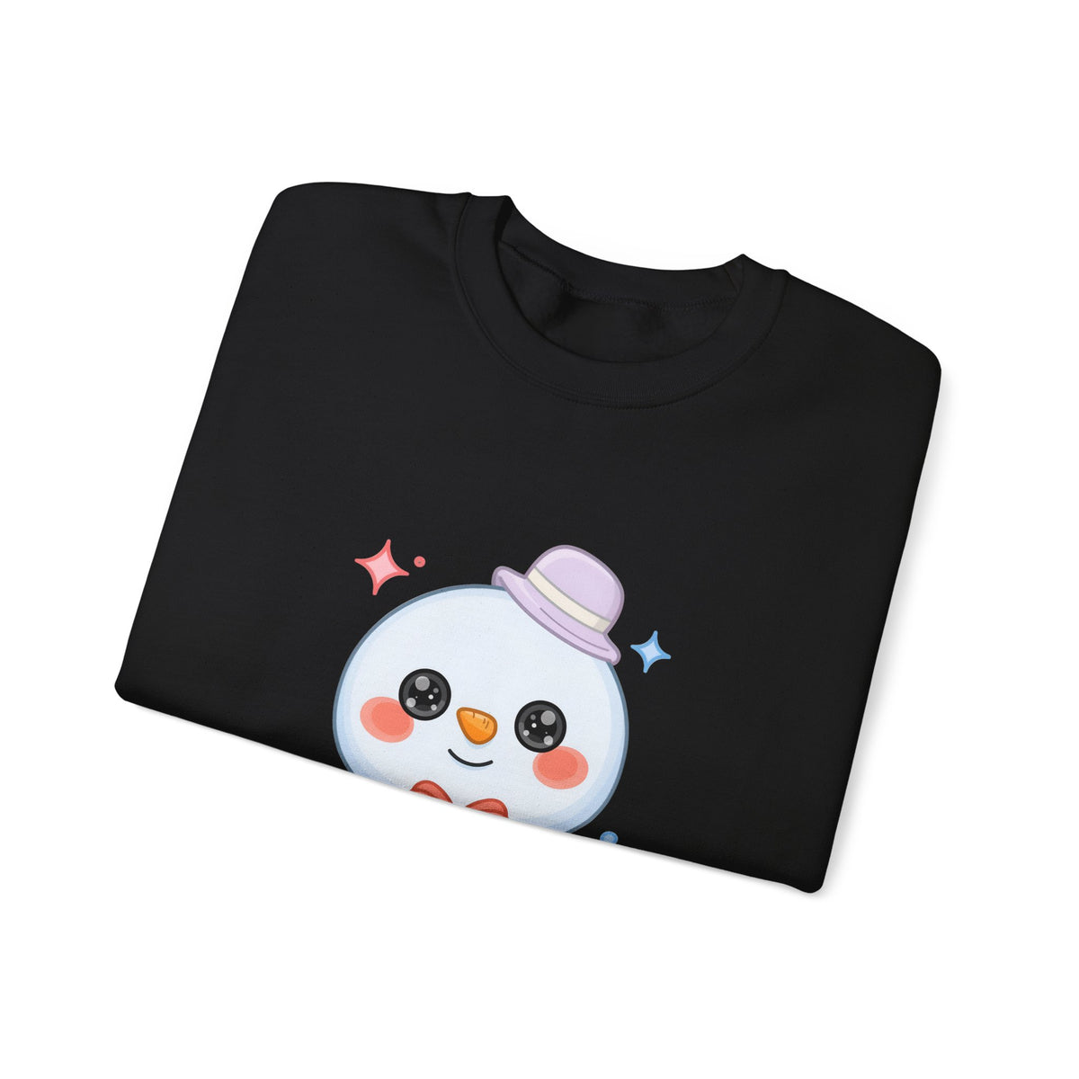 Kawaii Snowman Christmas Sweatshirt, Cute Holiday Gift