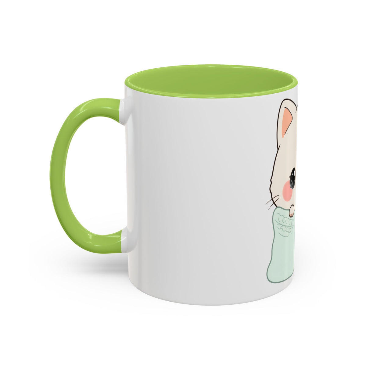 Cozy Cat Accent Mug for Kawaii Cat Lovers