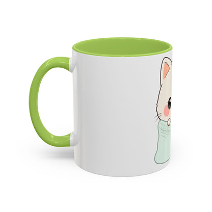 Cozy Cat Accent Mug for Kawaii Cat Lovers