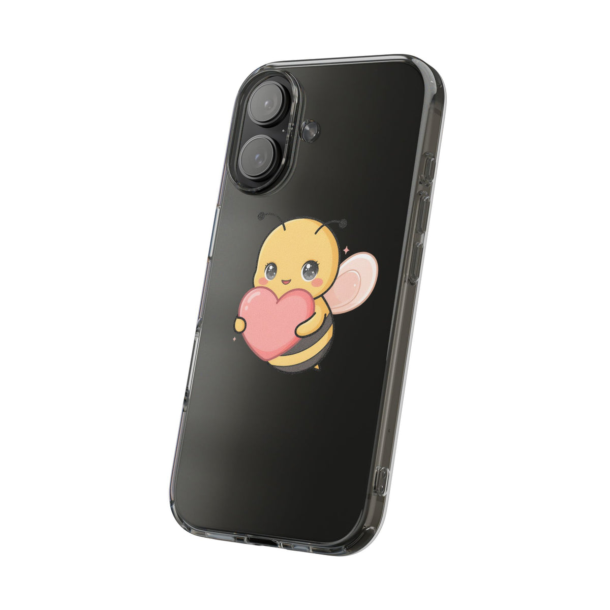 Kawaii Bee Clear Impact-Resistant Phone Case