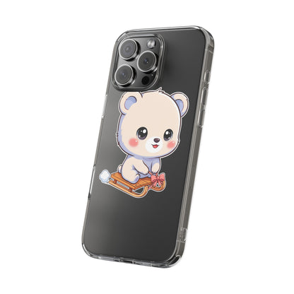 Kawaii Polar Bear Phone Case, Cute Winter Gift