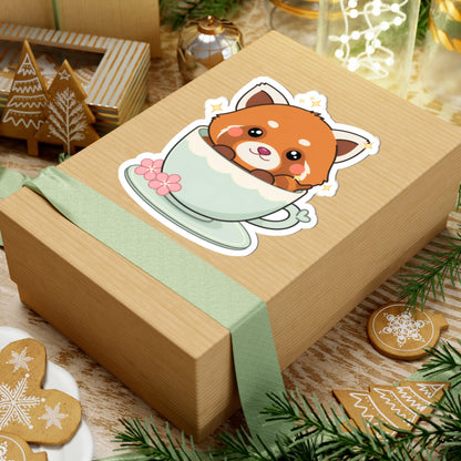 Kawaii Red Panda Sticker for Cute Desk Decor