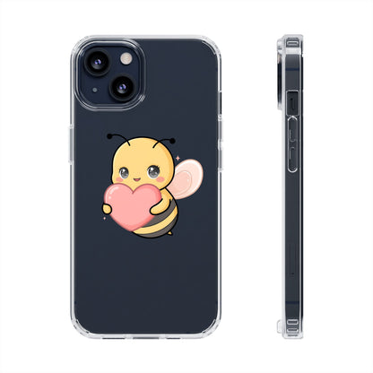 Kawaii Bee Clear Impact-Resistant Phone Case