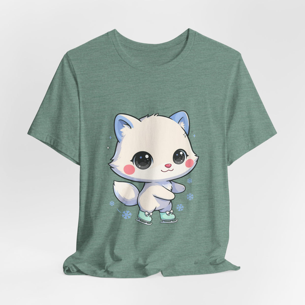 Kawaii Arctic Fox T-Shirt for Winter Gift Giving