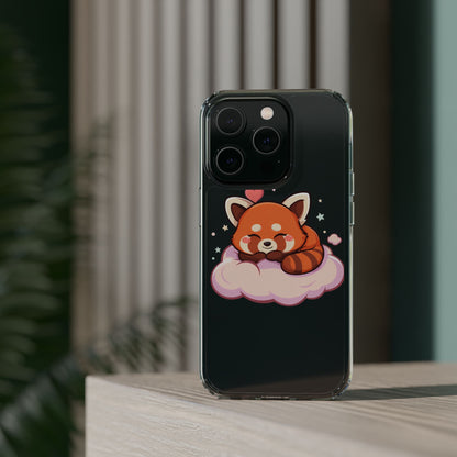 Cute Red Panda Phone Case, Dreamy Kawaii Cloud Art