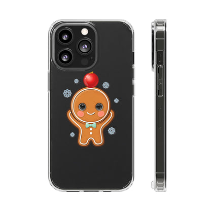 Christmas Gingerbread Phone Case, Cute Kawaii Holiday Gift