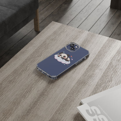 Sleeping Panda Clear Impact-Resistant Phone Case