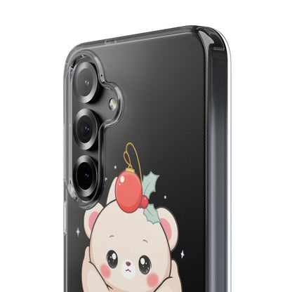 Kawaii Christmas Bear Phone Case for Cozy Holiday Days