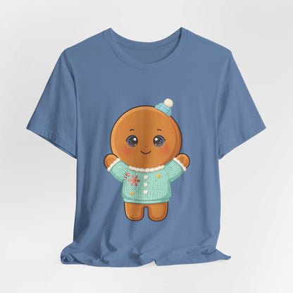 Kawaii Gingerbread Man Christmas Tee for Holiday Cheer