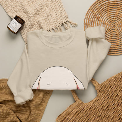 Kawaii Bunny Sweatshirt, Cute Ice Cream Chibi Rabbit