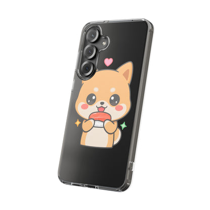 Kawaii Shiba Inu Phone Case for Sushi Lovers
