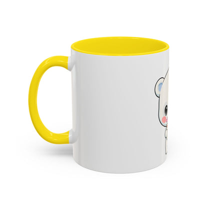 Kawaii Polar Bear Christmas Mug – Santa Letter Accent Mug