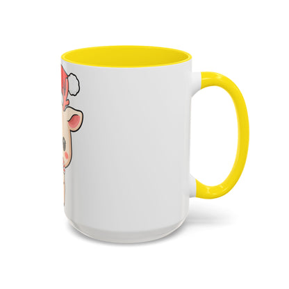 Kawaii Reindeer Christmas Accent Coffee Mug