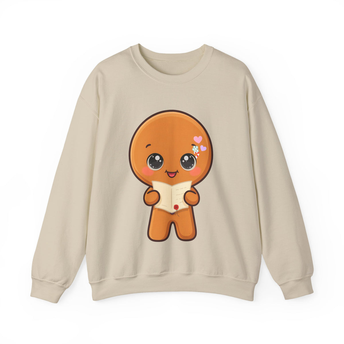 Christmas Gingerbread Sweatshirt: Kawaii Letter to Santa