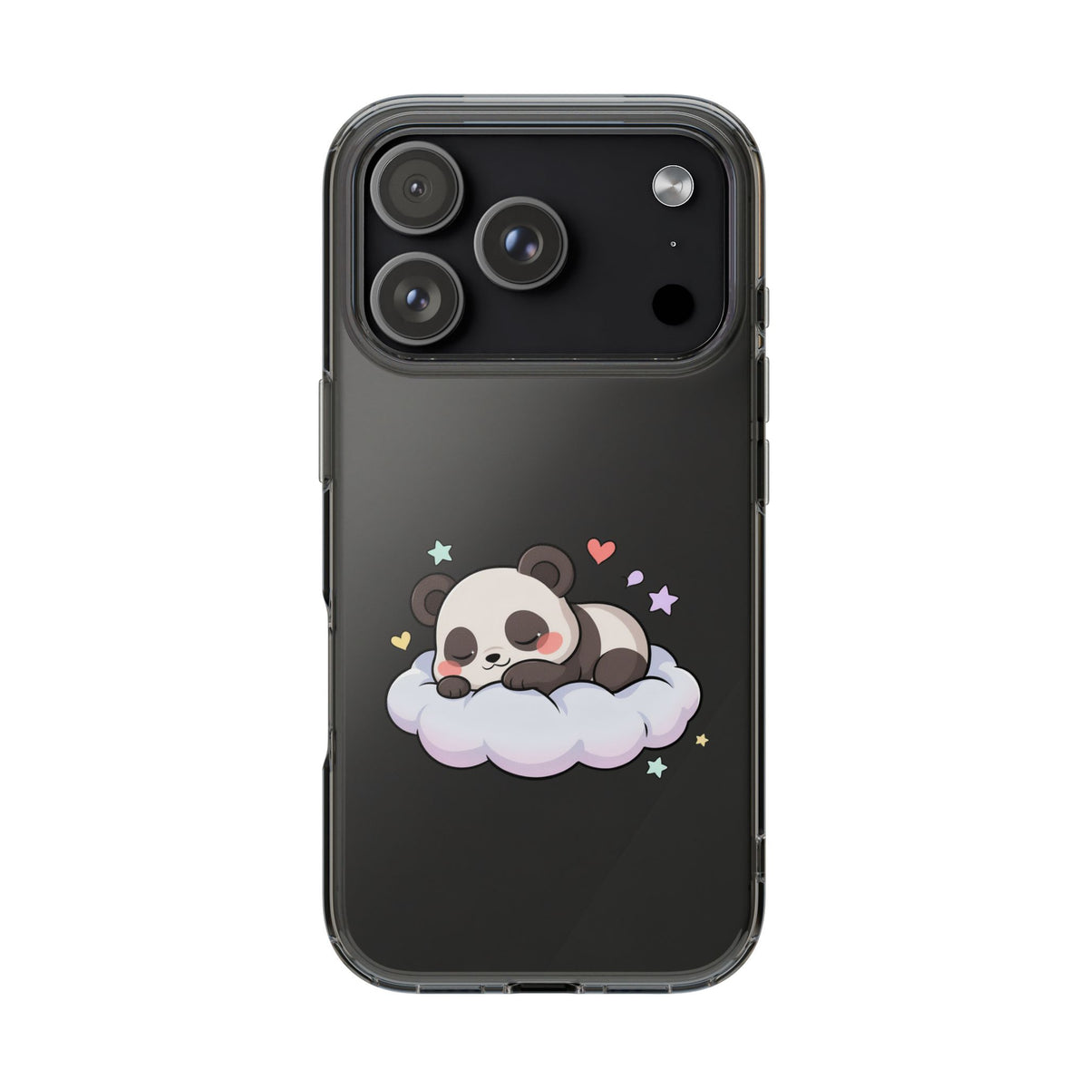 Sleeping Panda Clear Impact-Resistant Phone Case