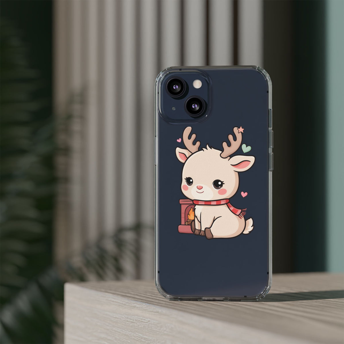 Kawaii Reindeer Phone Case for Cozy Holiday Cheer