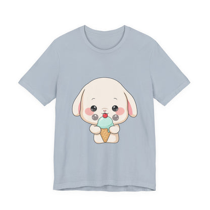 Kawaii Bunny Ice Cream Tee for Cute Style Lovers