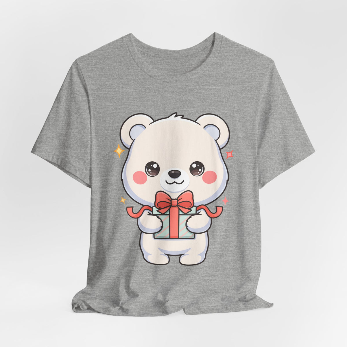 Kawaii Polar Bear Gift T-Shirt for Cute Holiday Cheer