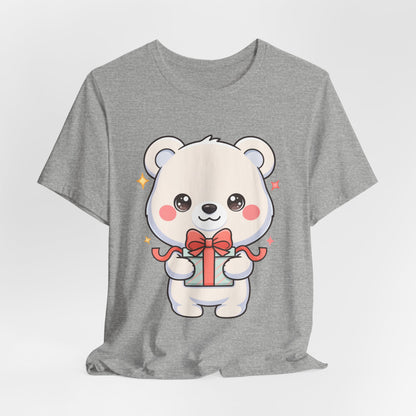 Kawaii Polar Bear Gift T-Shirt for Cute Holiday Cheer