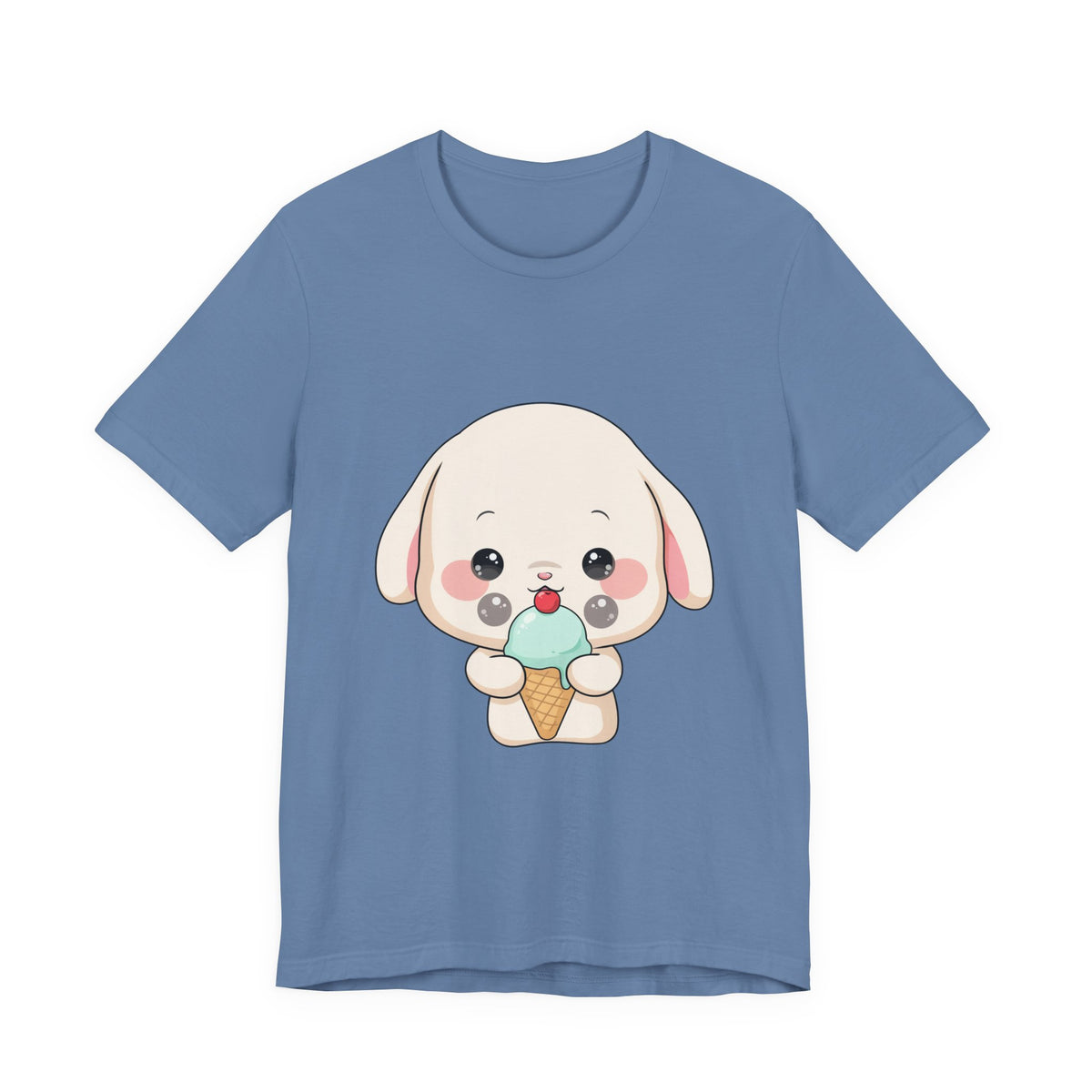Kawaii Bunny Ice Cream Tee for Cute Style Lovers