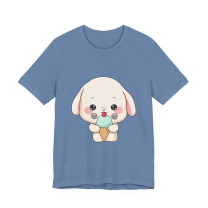 Kawaii Bunny Ice Cream Tee for Cute Style Lovers