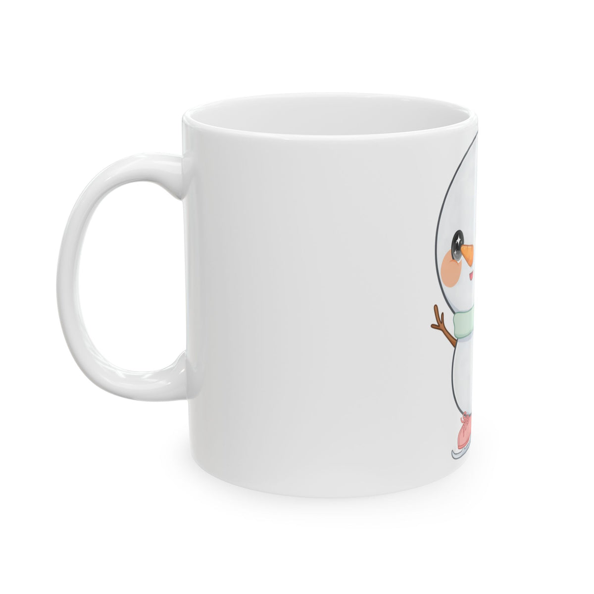 Kawaii Snowman Mug for a Cheerful Winter Gift