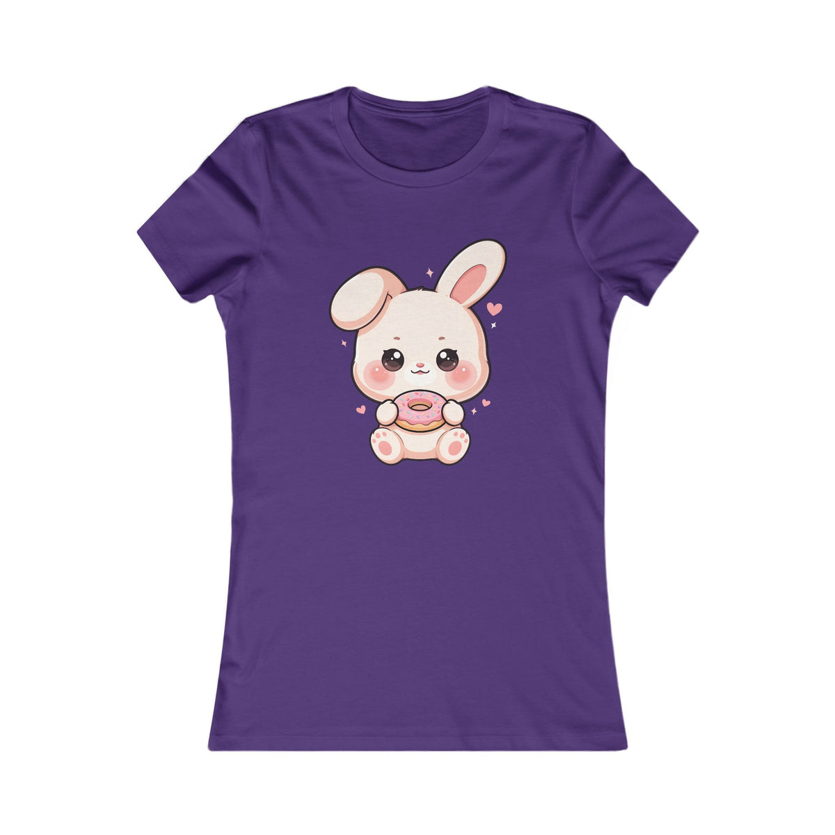 Kawaii Bunny Donut T-Shirt for Women