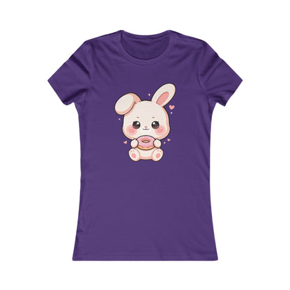 Kawaii Bunny Donut T-Shirt for Women