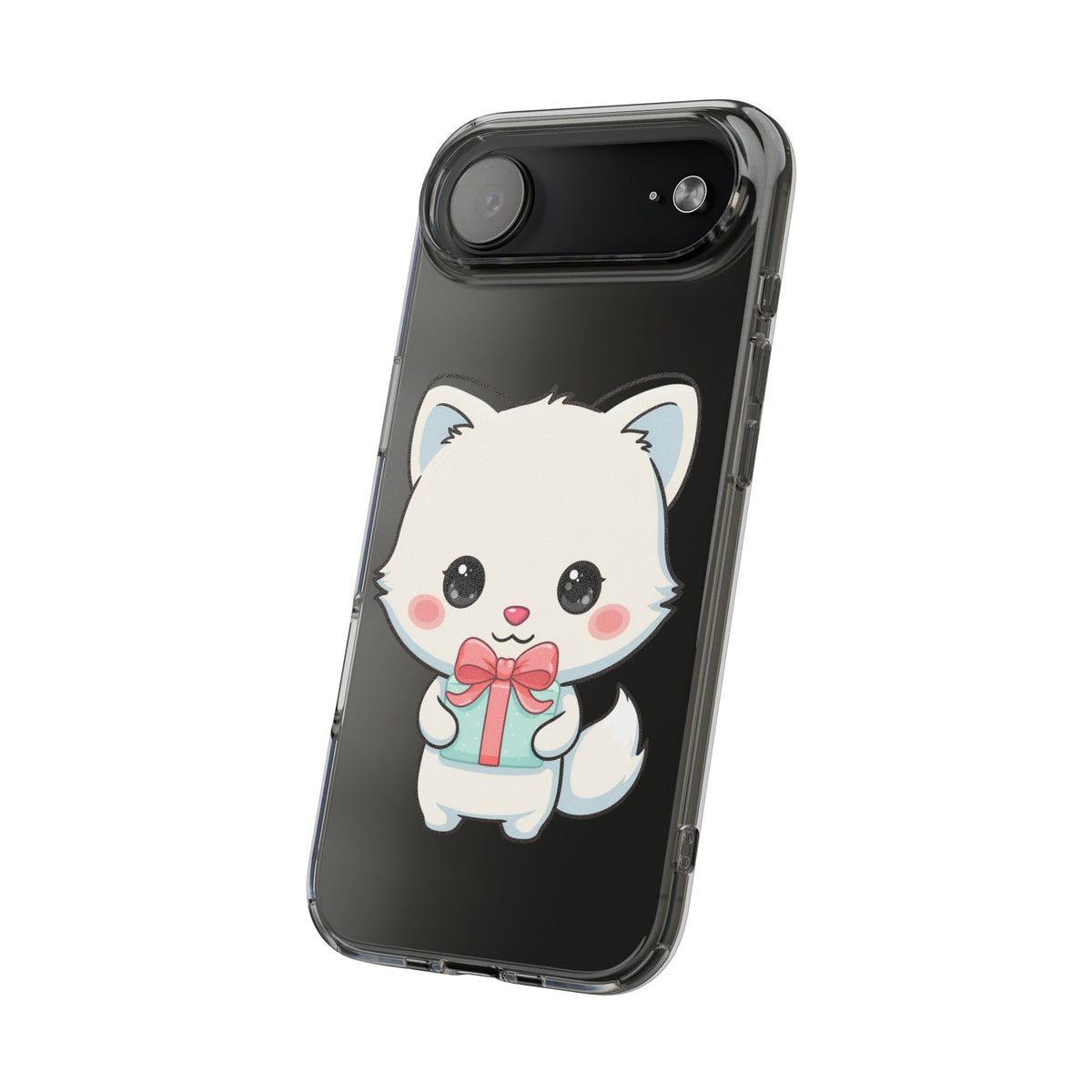 Kawaii Arctic Fox Phone Case with Gift