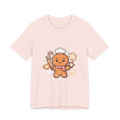 Gingerbread Baker Christmas Tee, Cute Kawaii Holiday Shirt