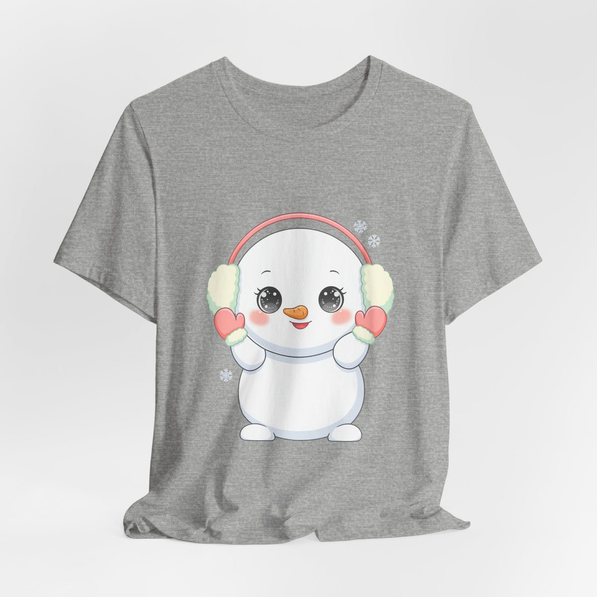 Kawaii Snowman T-Shirt for Cute Winter Style