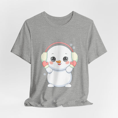 Kawaii Snowman T-Shirt for Cute Winter Style