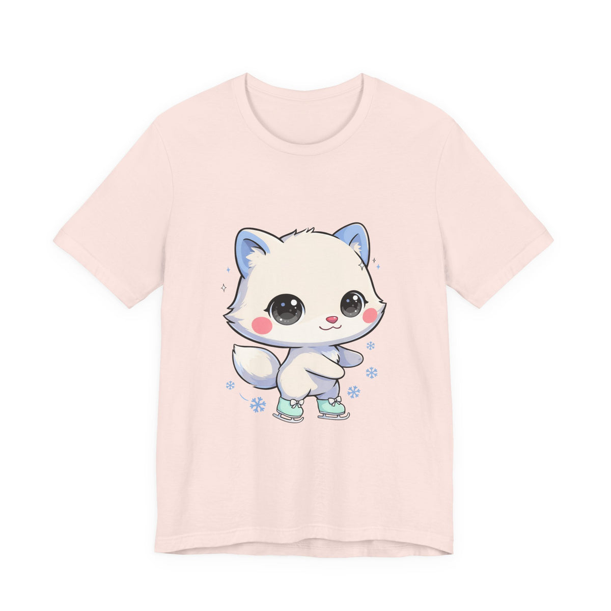 Kawaii Arctic Fox T-Shirt for Winter Gift Giving