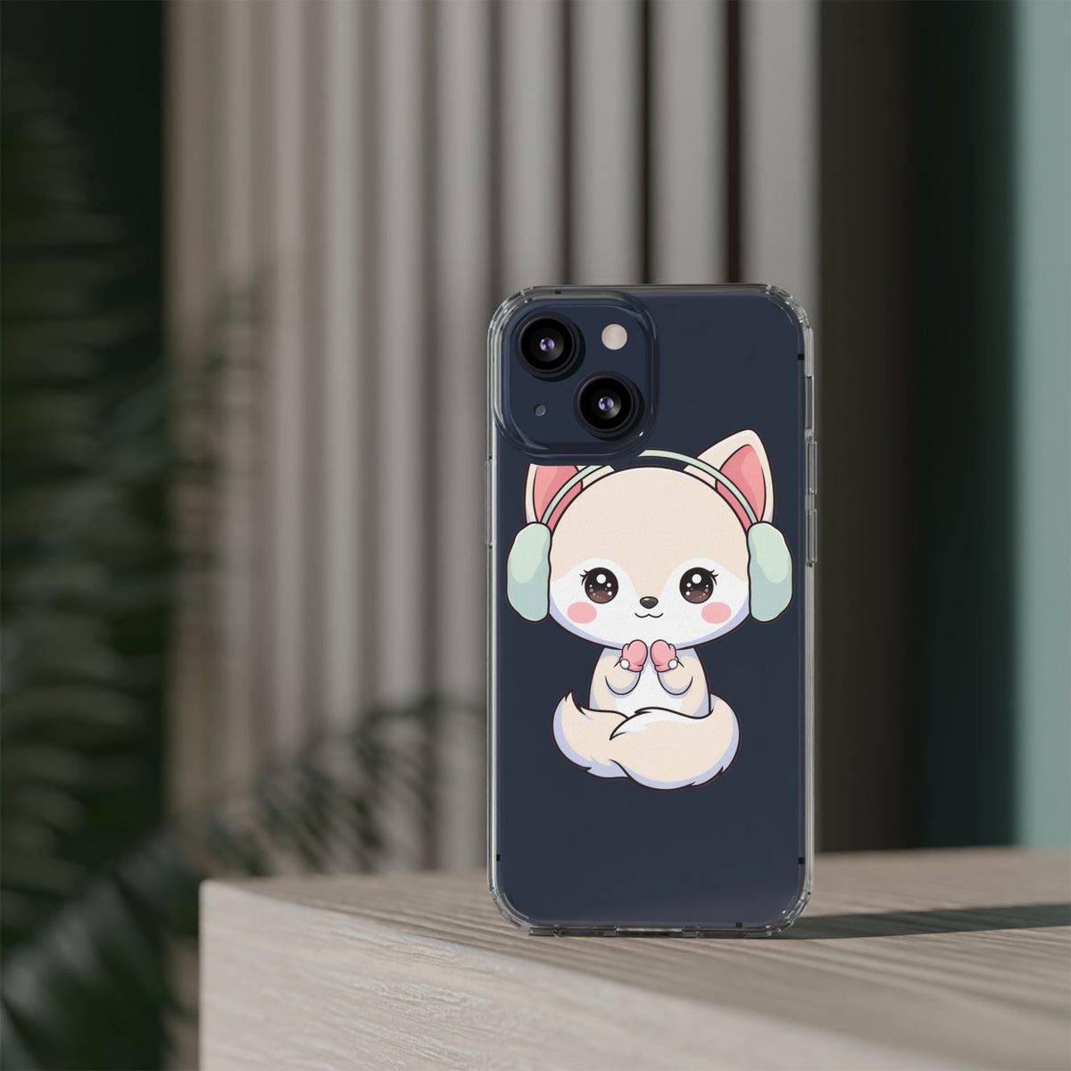 Kawaii Arctic Fox Phone Case – Cozy Winter Cutie