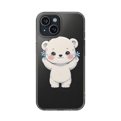 Kawaii Polar Bear Phone Case for a Cozy Winter Gift