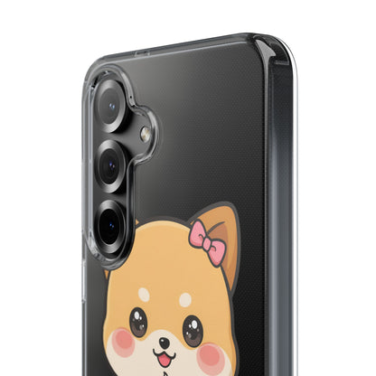 Kawaii Shiba Inu Phone Case with Latte