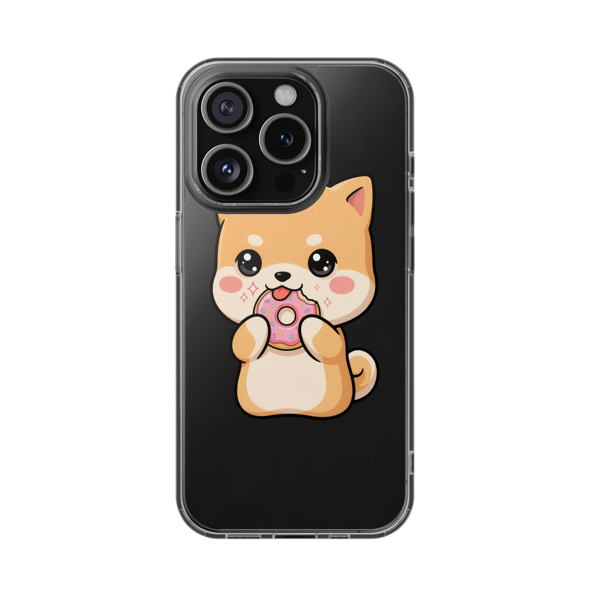Kawaii Shiba Inu Phone Case with Donut