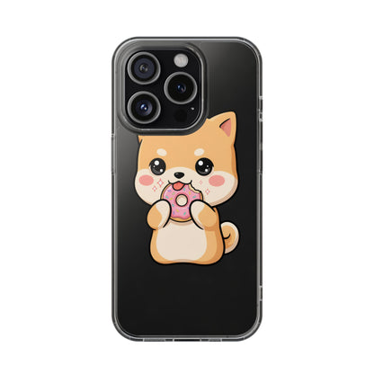 Kawaii Shiba Inu Phone Case with Donut
