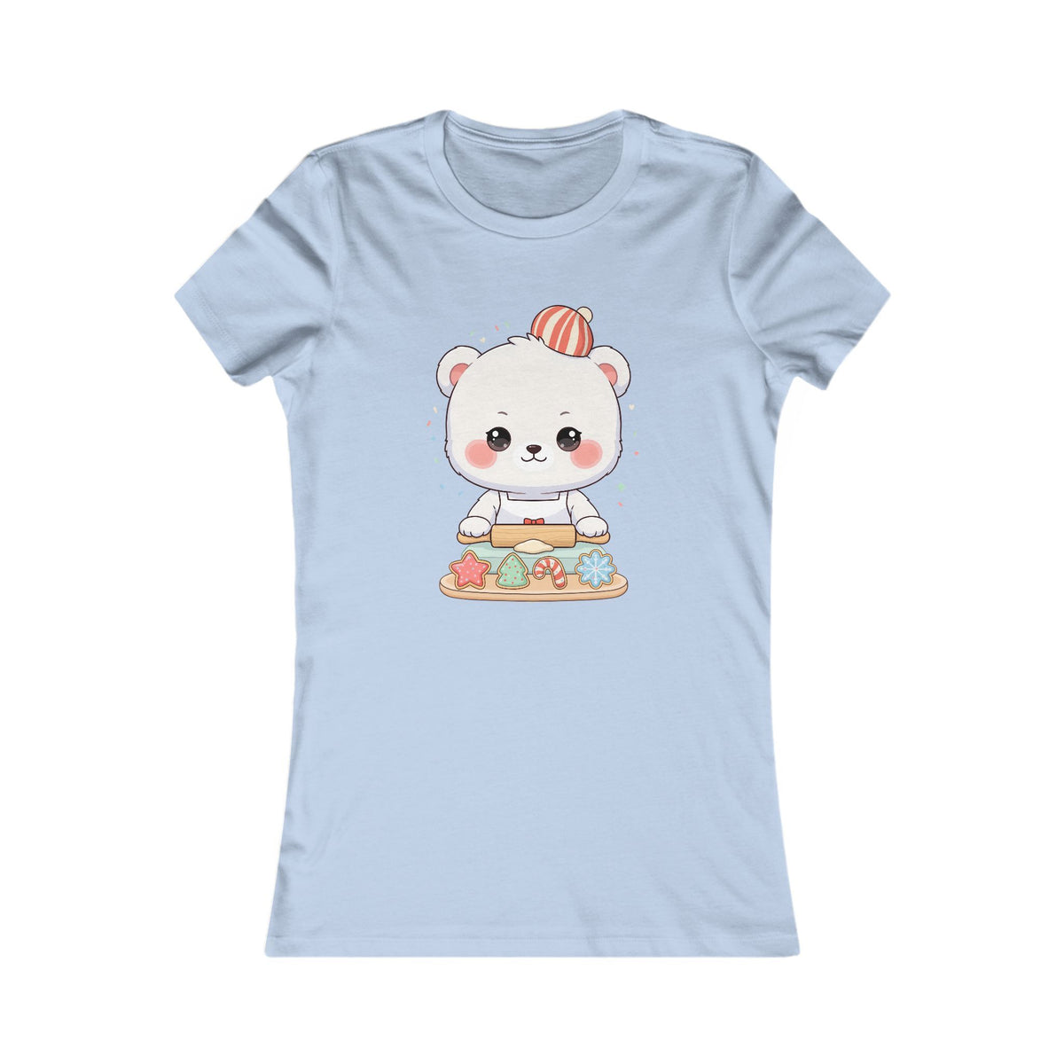 Christmas Polar Bear Tee for Kawaii Holiday Fans