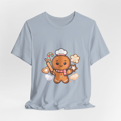 Gingerbread Baker Christmas Tee, Cute Kawaii Holiday Shirt