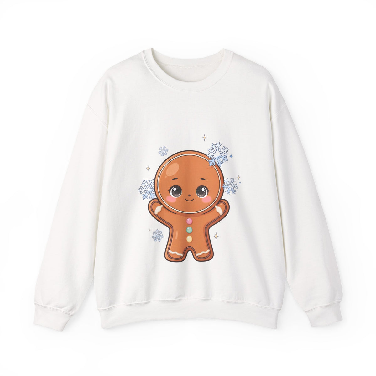 Kawaii Gingerbread Sweatshirt – Cute Winter Crewneck