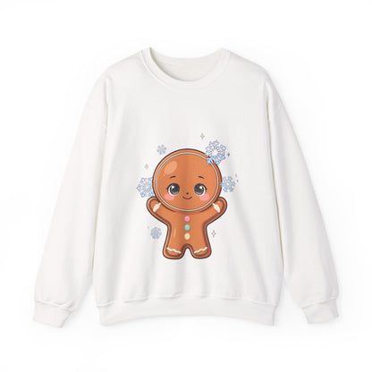 Kawaii Gingerbread Sweatshirt – Cute Winter Crewneck