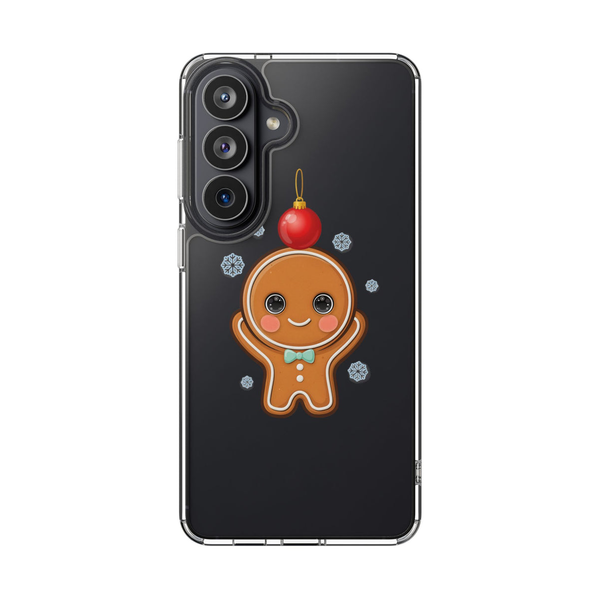 Christmas Gingerbread Phone Case, Cute Kawaii Holiday Gift