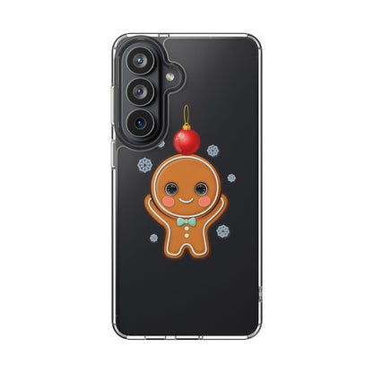 Christmas Gingerbread Phone Case, Cute Kawaii Holiday Gift