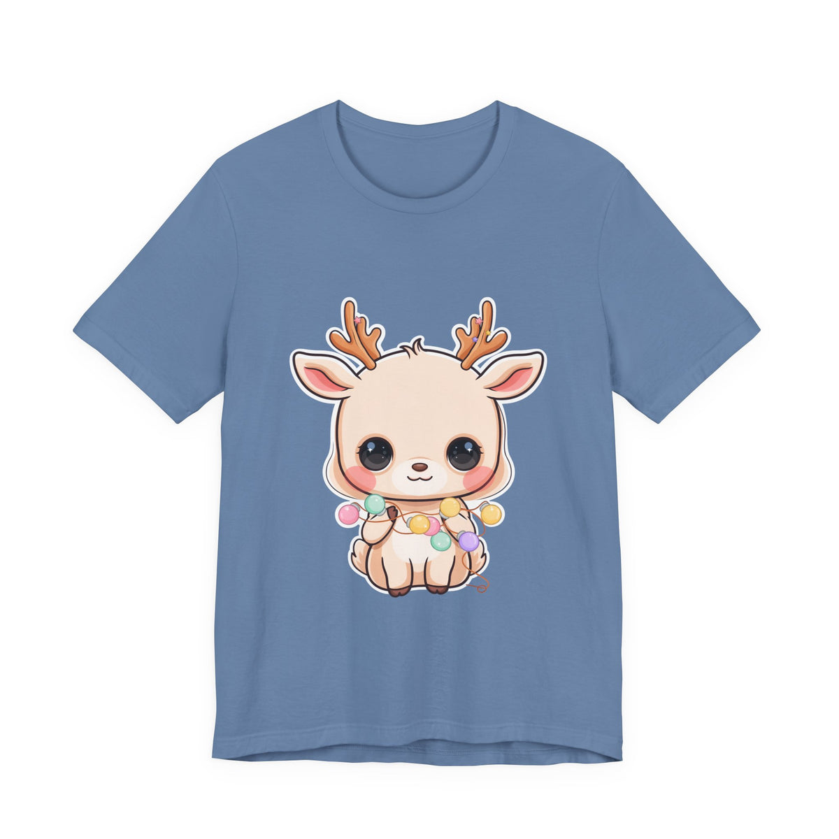 Kawaii Reindeer T-Shirt for Cozy Holiday Errands