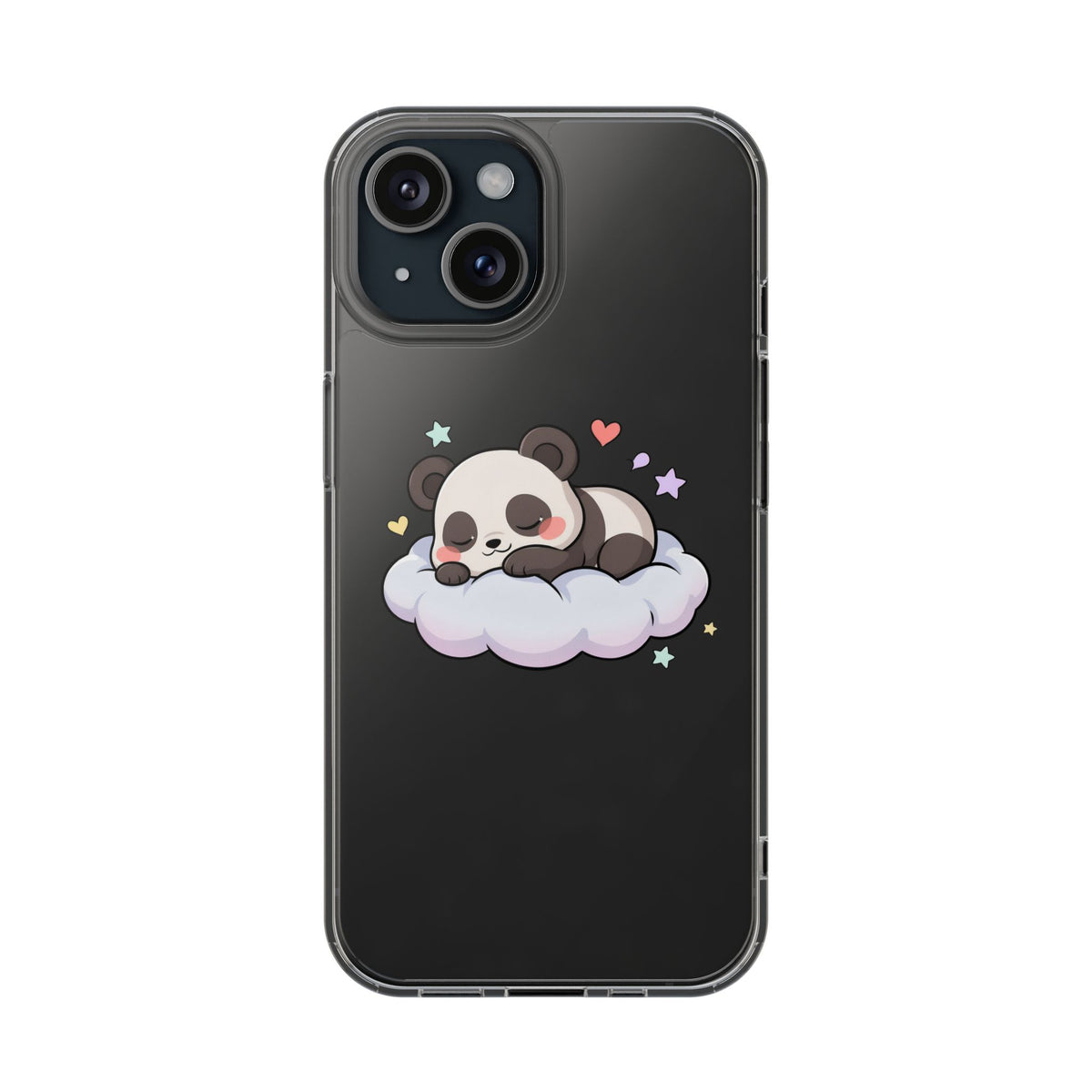 Sleeping Panda Clear Impact-Resistant Phone Case