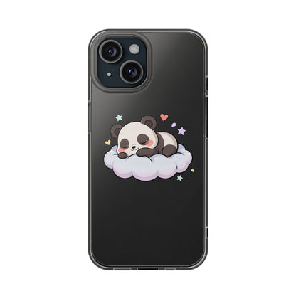 Sleeping Panda Clear Impact-Resistant Phone Case